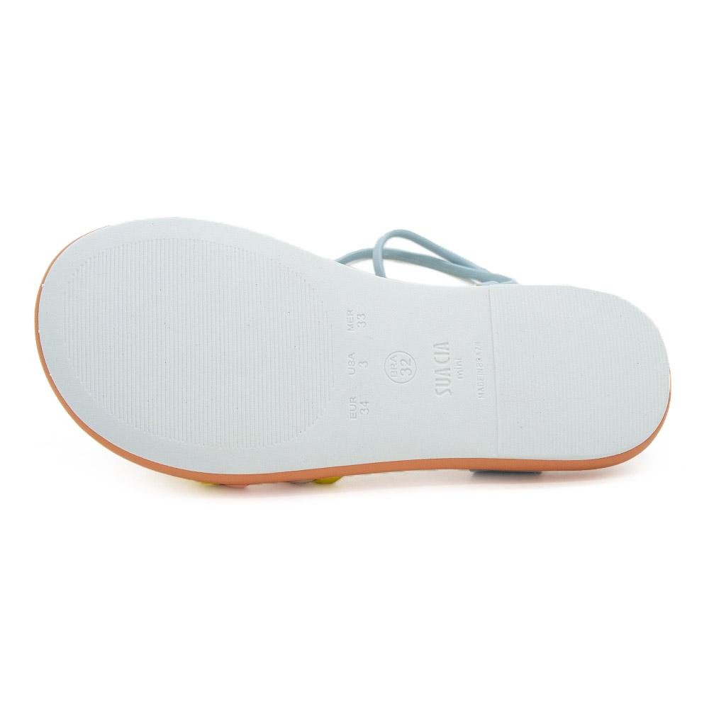 Sandália Rasteira Infantil Menina Mini Sua Cia 9135.51431 Laranja Laranja 4