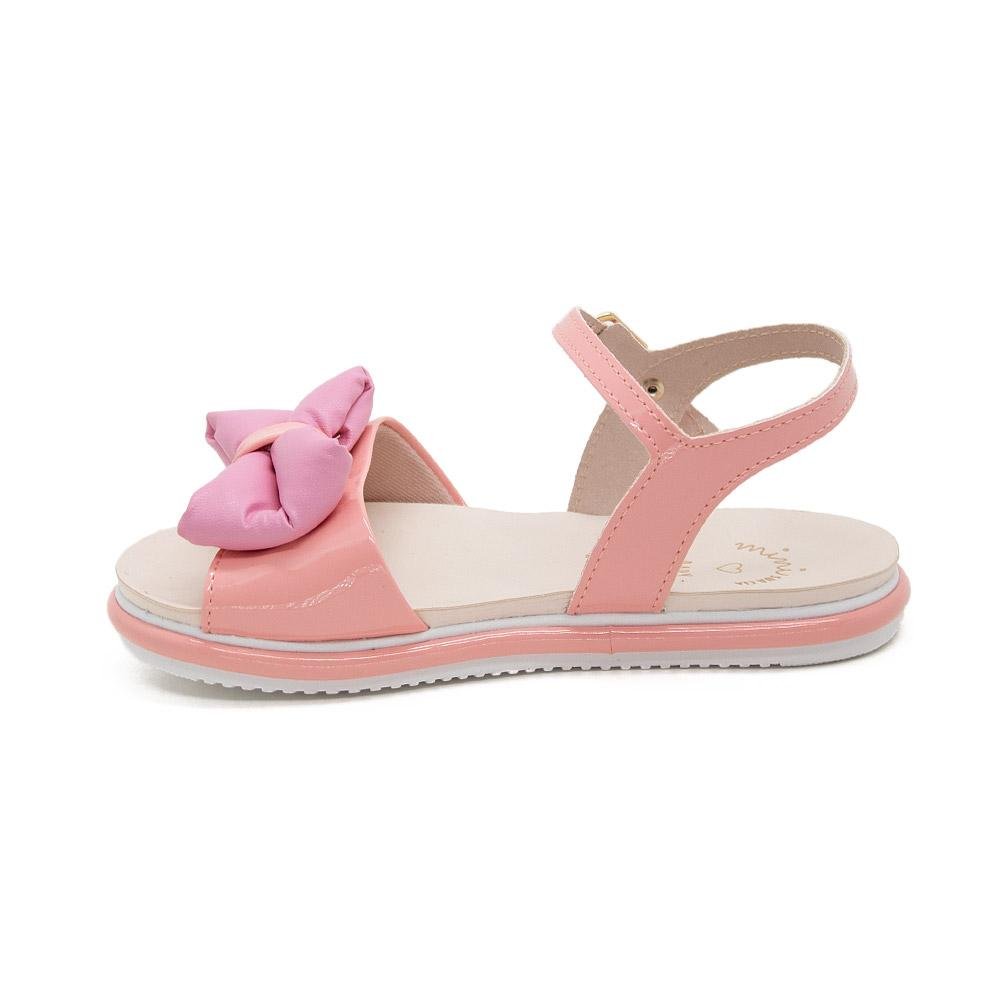 Sandália Rasteira Infantil Menina Mini Sua Cia 7043.00345 Rosa Rosa 2