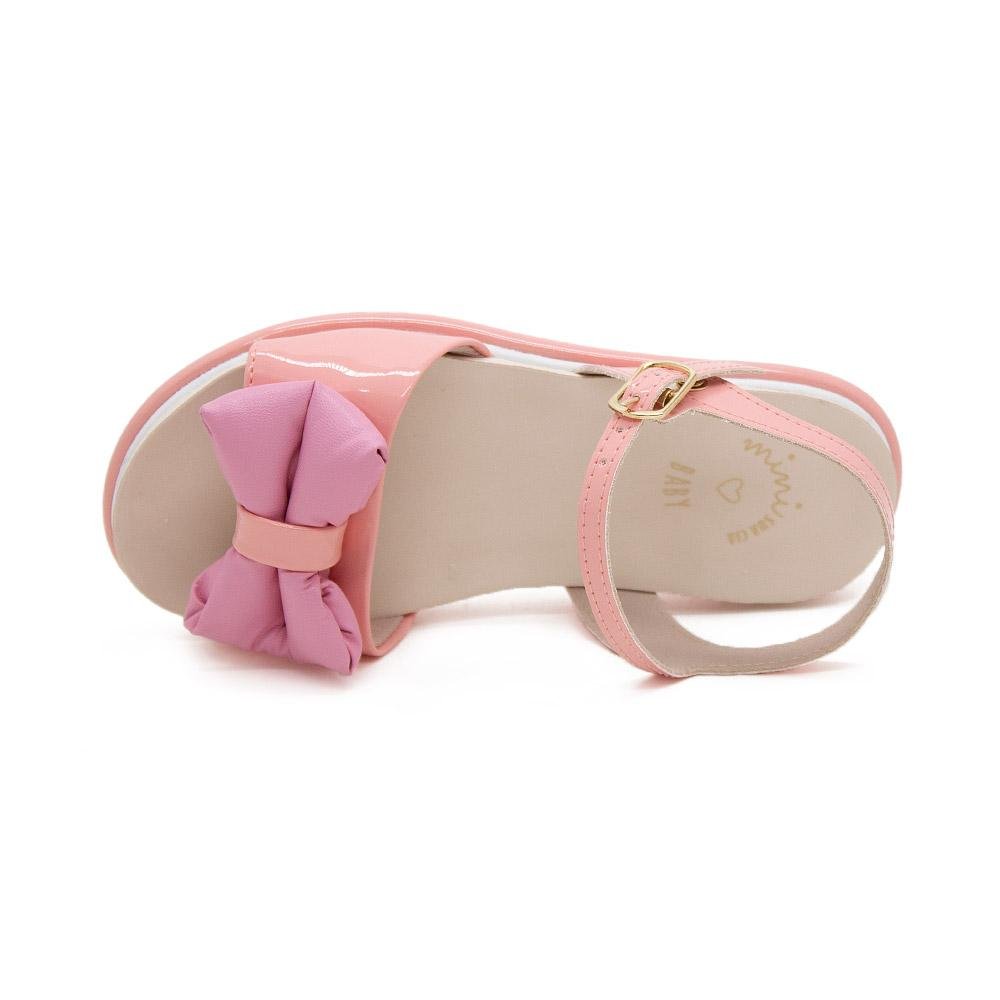 Sandália Rasteira Infantil Menina Mini Sua Cia 7043.00345 Rosa Rosa 3