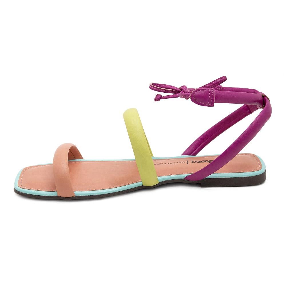 Sandália Rasteira Feminina Dakota Z9441 Goiaba Rosa 2