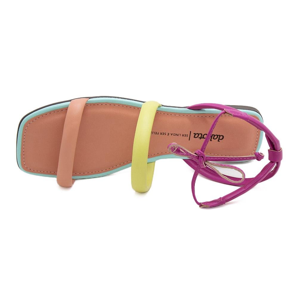 Sandália Rasteira Feminina Dakota Z9441 Goiaba Rosa 3
