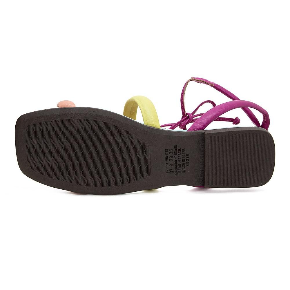 Sandália Rasteira Feminina Dakota Z9441 Goiaba Rosa 4