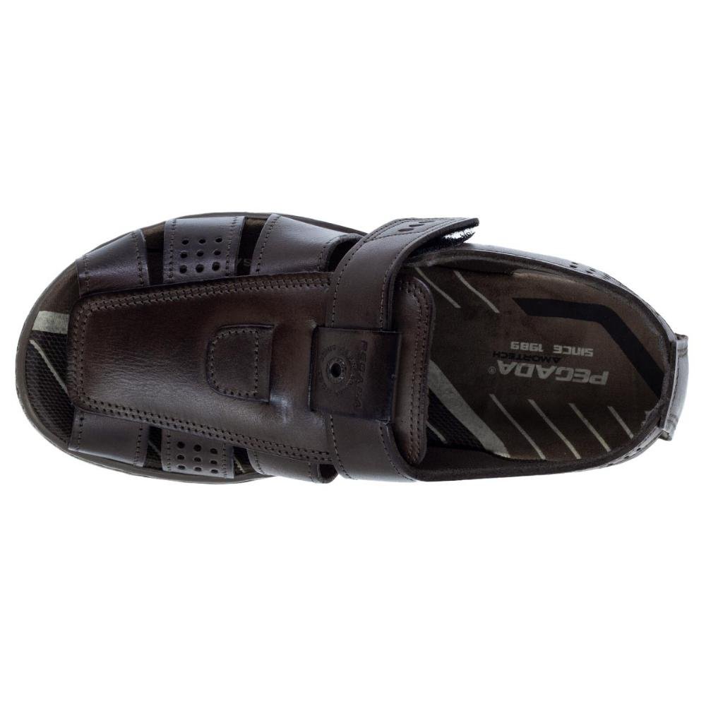 Sandália Masculina Pegada 132256-03 Couro Cravo Marrom 3