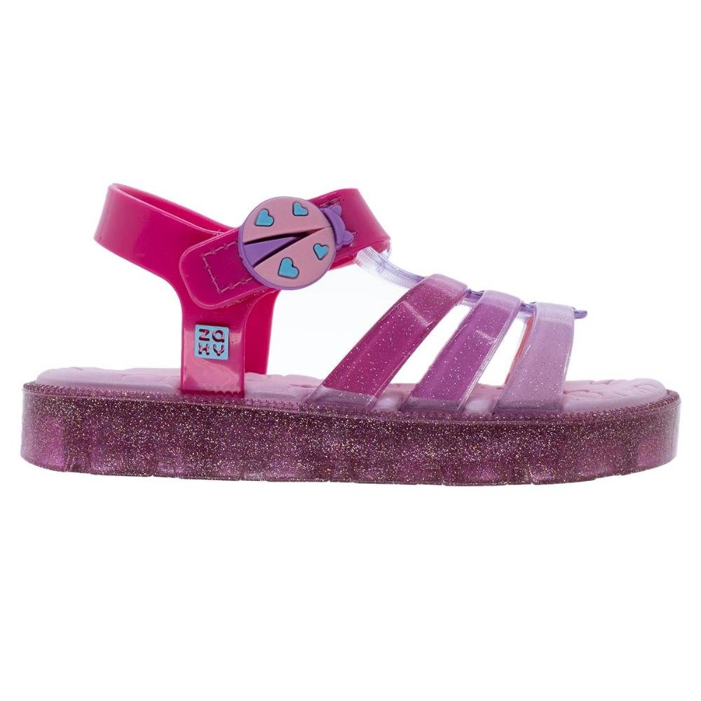 Sandália Infantil Menina Joaninha Zaxy 19061 Rosa