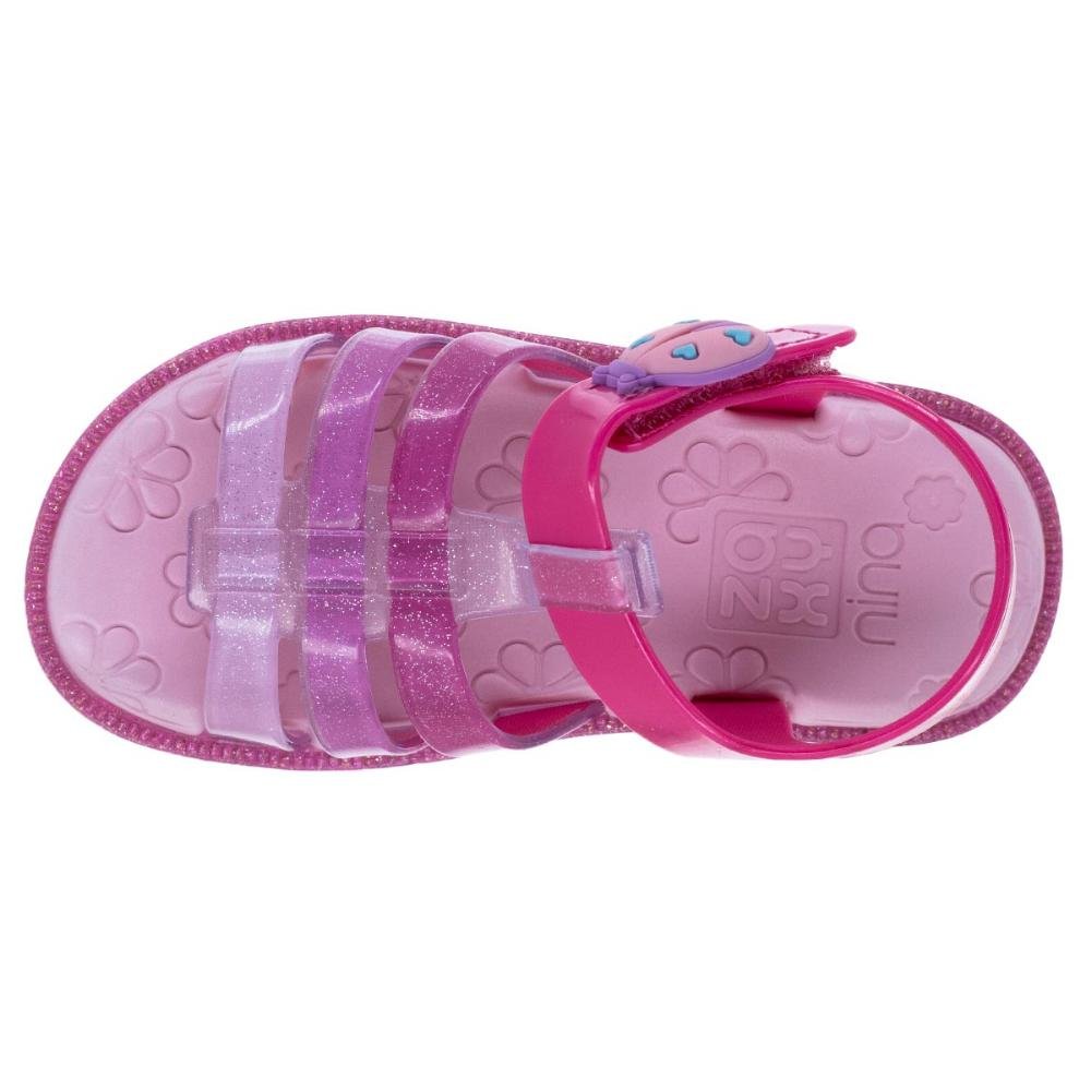 Sandália Infantil Menina Joaninha Zaxy 19061 Rosa Rosa 3