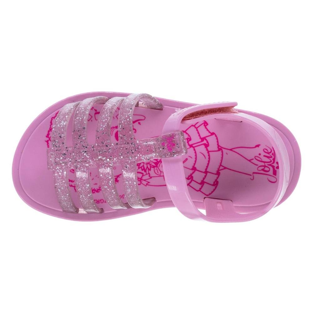 Sandália Infantil Menina Grendene Kids Jolie 23212 Rosa Rosa 3