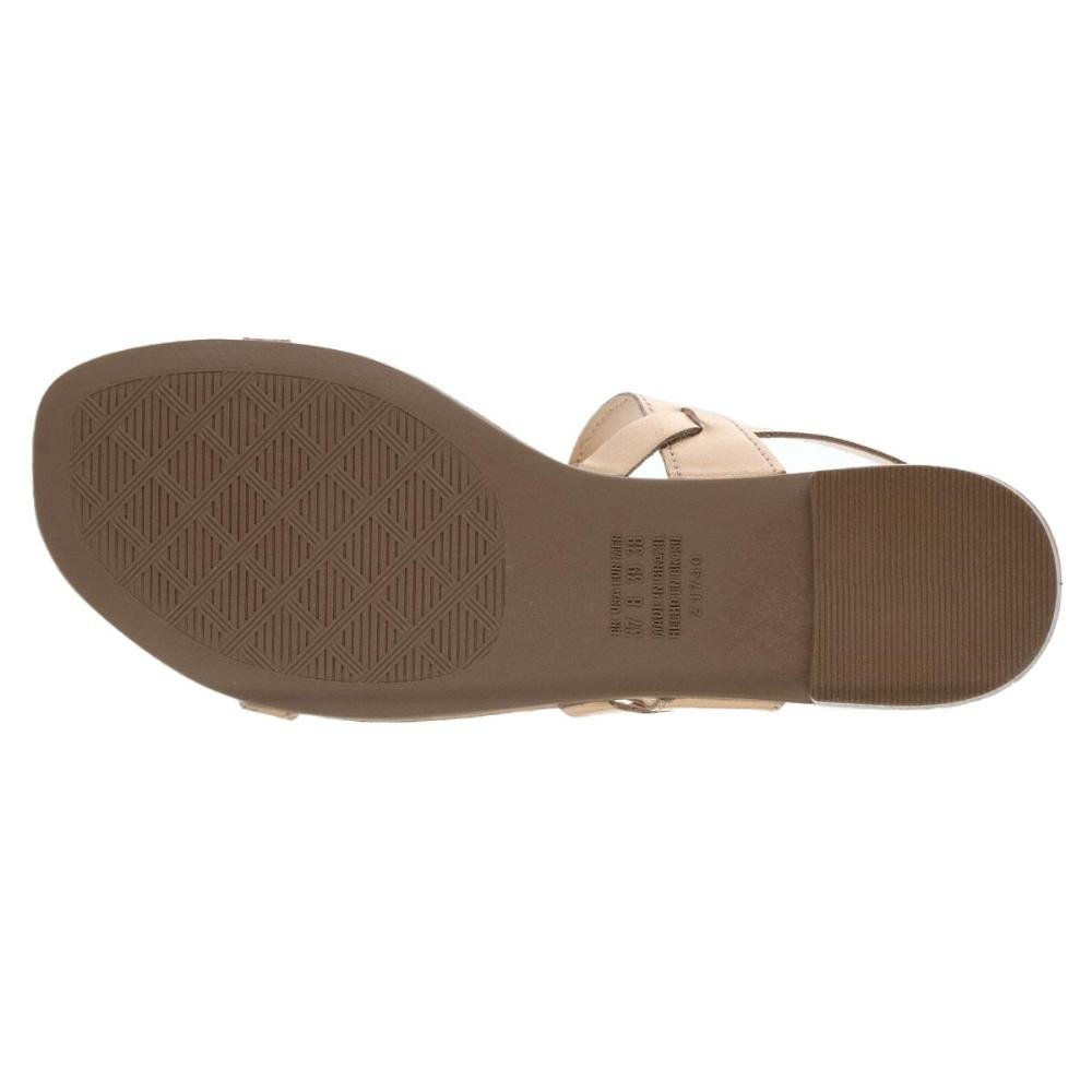 Sandália Rasteira Metalizada Feminina Dakota Y7982 Rose Dourado 4