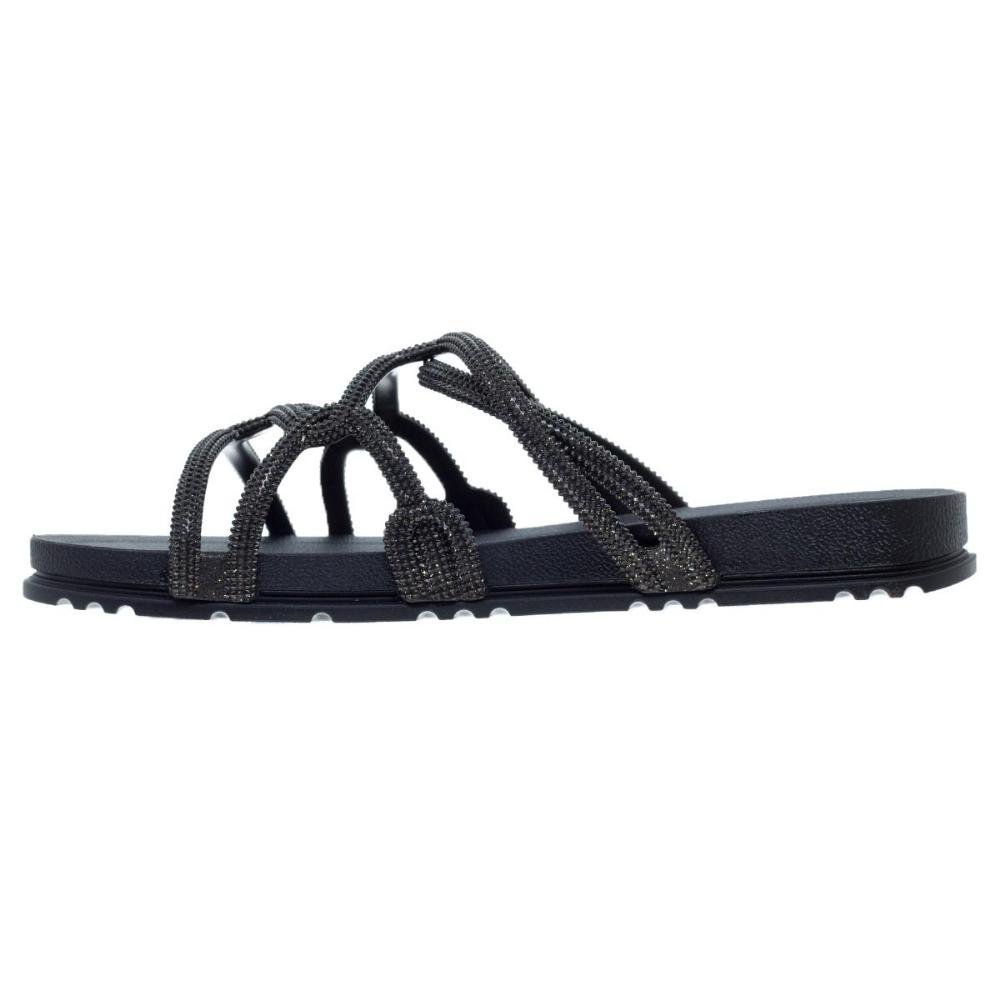 Rasteira Feminina Acolher Grendha 19082 Preto Preto 2