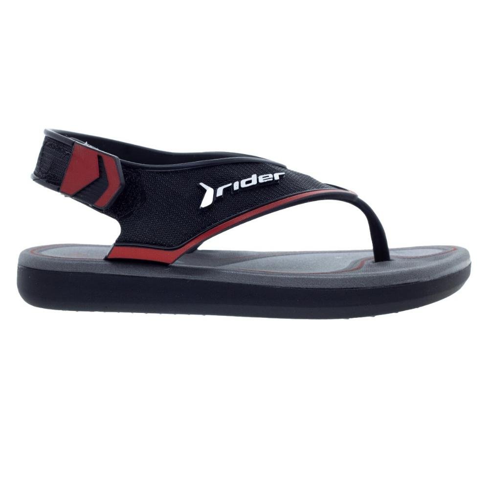 Sandália Infantil Menino Rider Line Plus ll 12454 Preto Preto 1