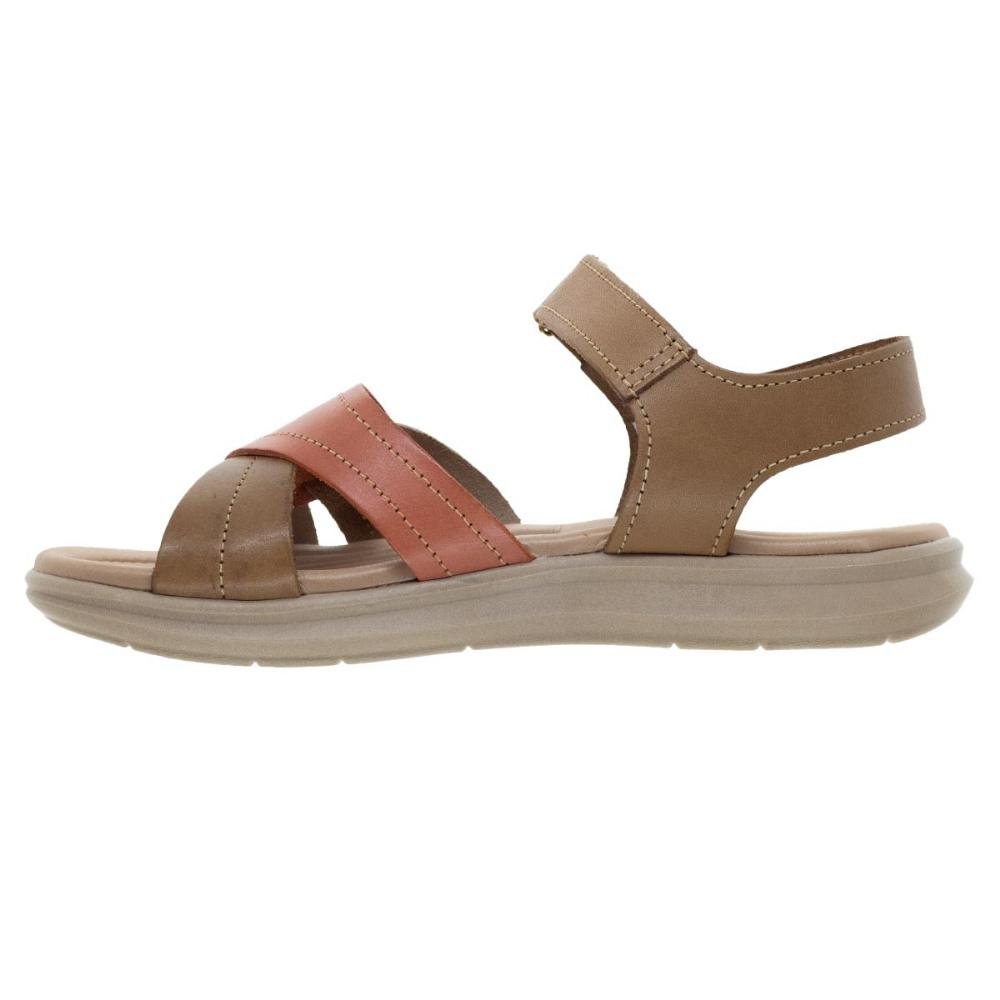 Sandália Feminina Pegada 232804 Couro Creme Bege 2