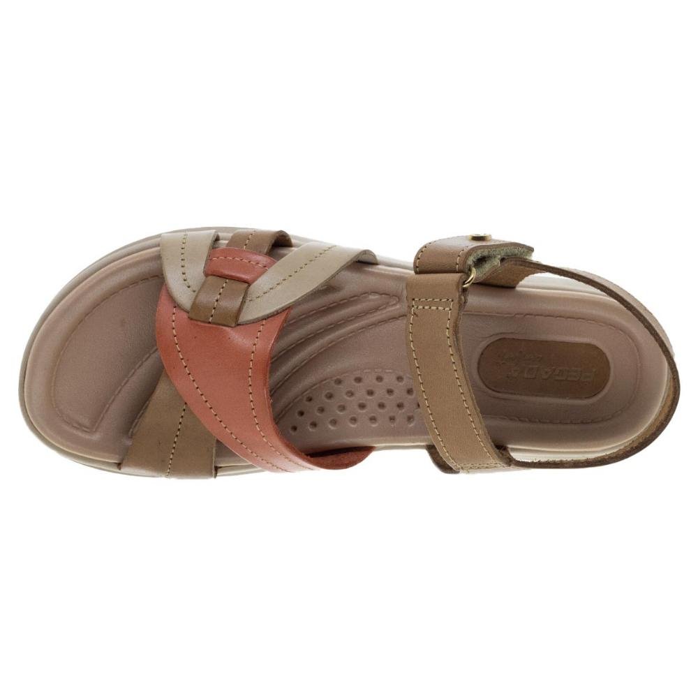 Sandália Feminina Pegada 232804 Couro Creme Bege 3