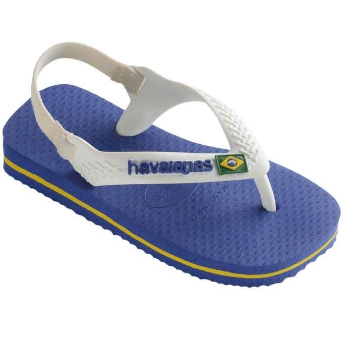 Chinelo Havaianas Baby Brasil Logo Menino Azul Azul 2