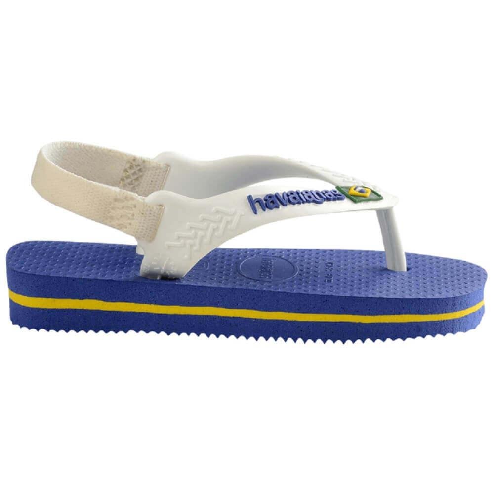Chinelo Havaianas Baby Brasil Logo Menino Azul Azul 3