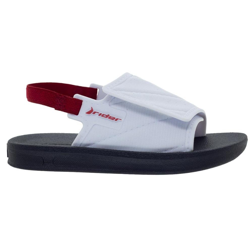 Chinelo Infantil Menino Slide Rider 12414 Branco Branco 2