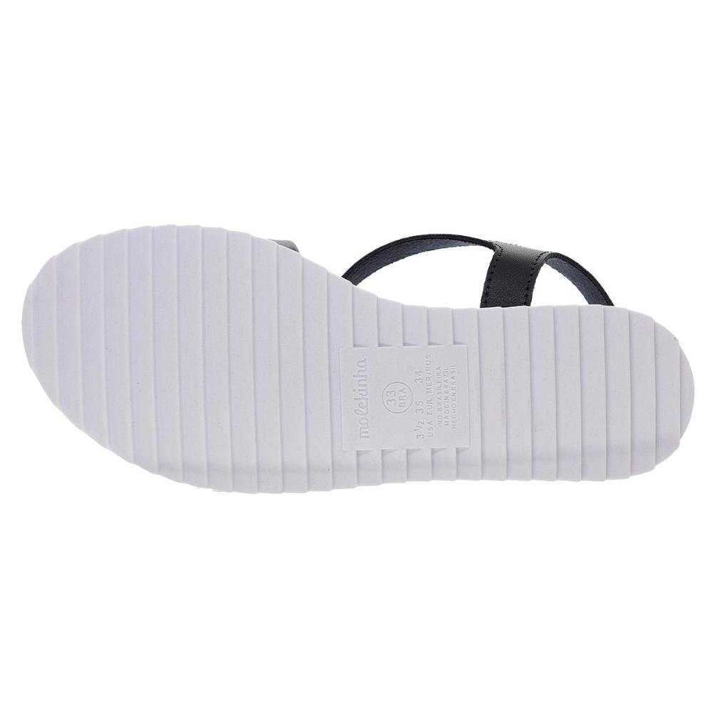 Sandália Rasteira Infantil Menina Molekinha 2305.1812 Preto Preto 4