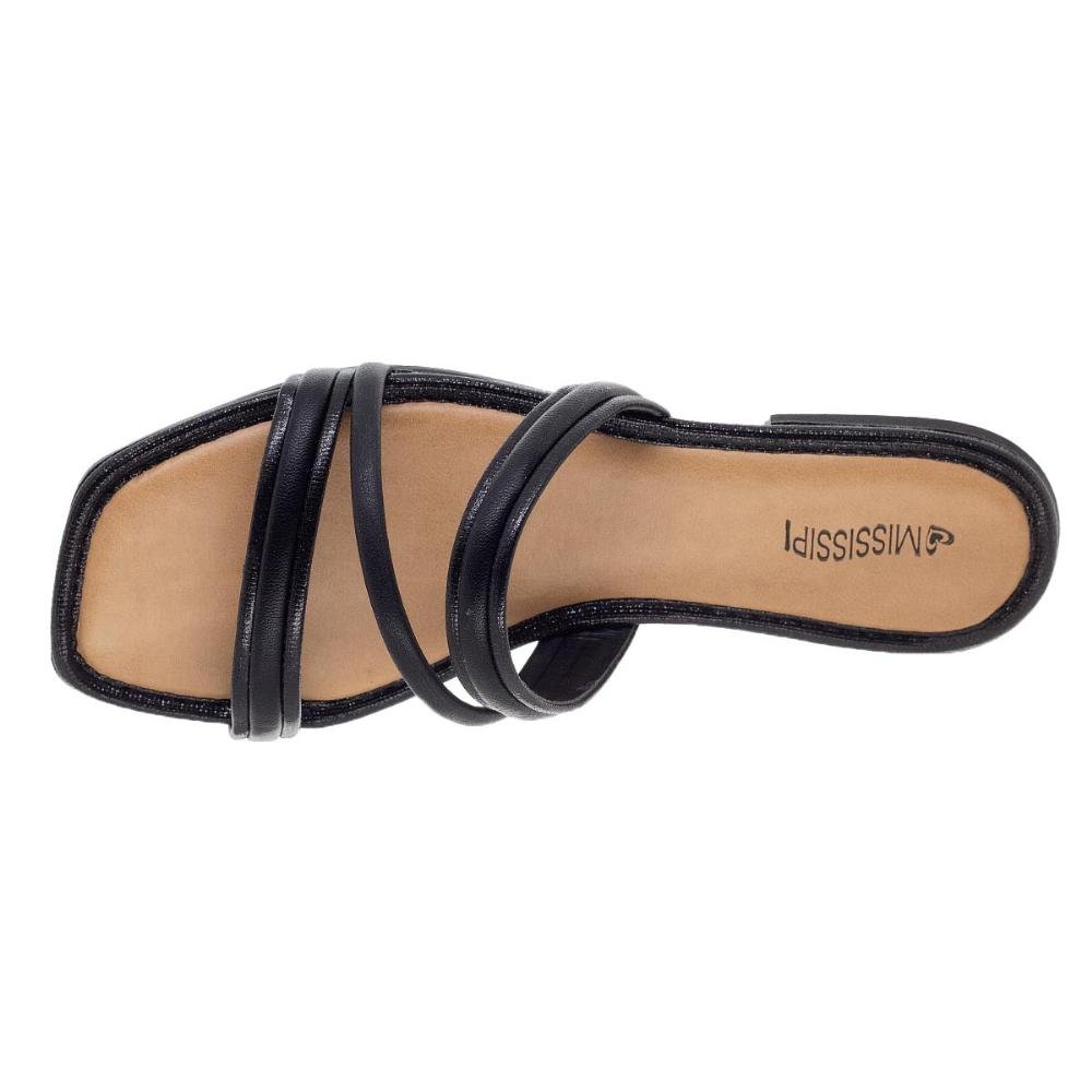 Rasteira Feminina Mississipi MB041 Preta Preto 3