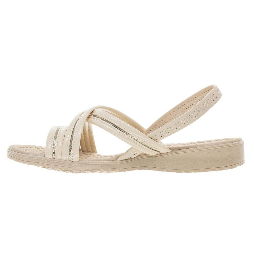 Sandália Rasteira Feminina Campesi CP502 Creme Bege 2