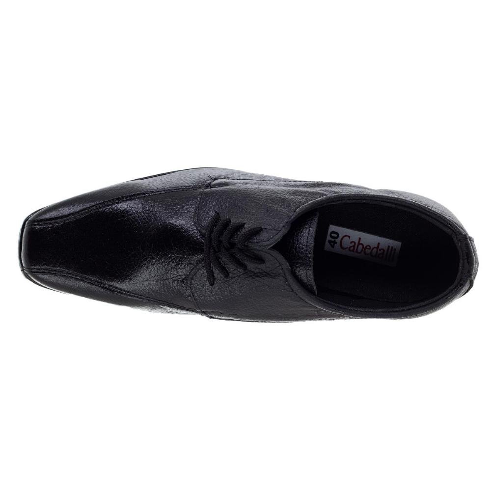 Sapato Social Masculino Cabedalli 811 Preto Preto 3