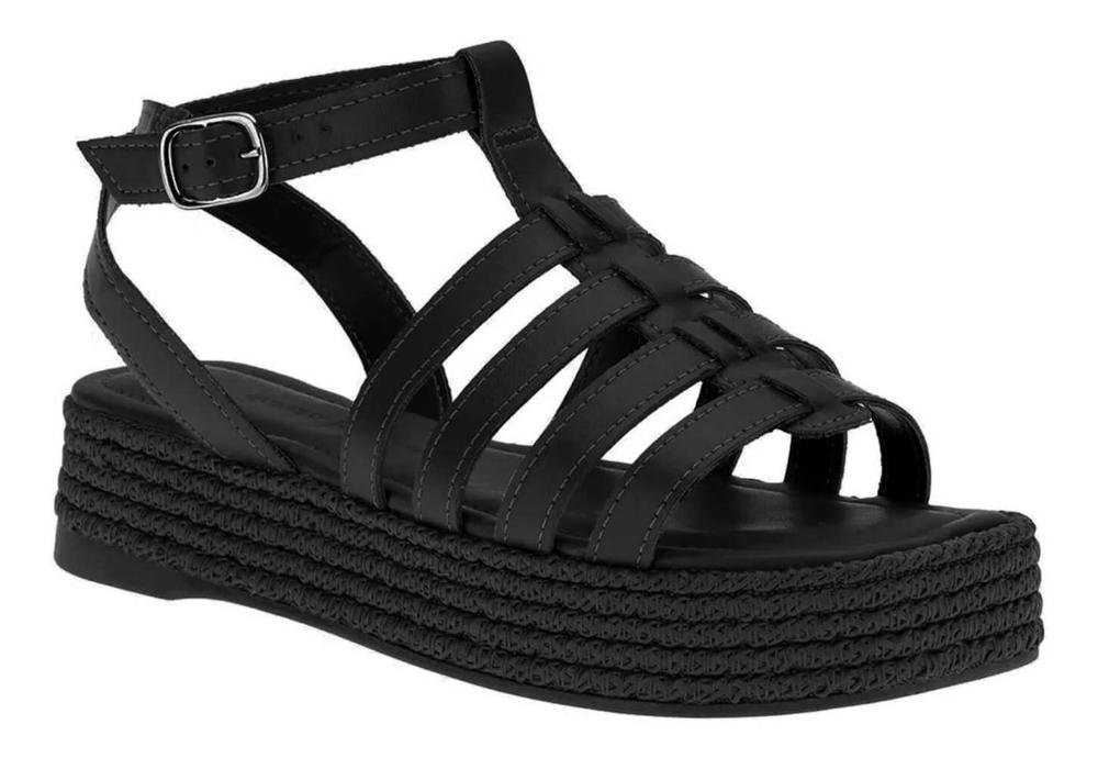 Sandália Feminina Fisherman Dakota Y0412 Preta Preto 2