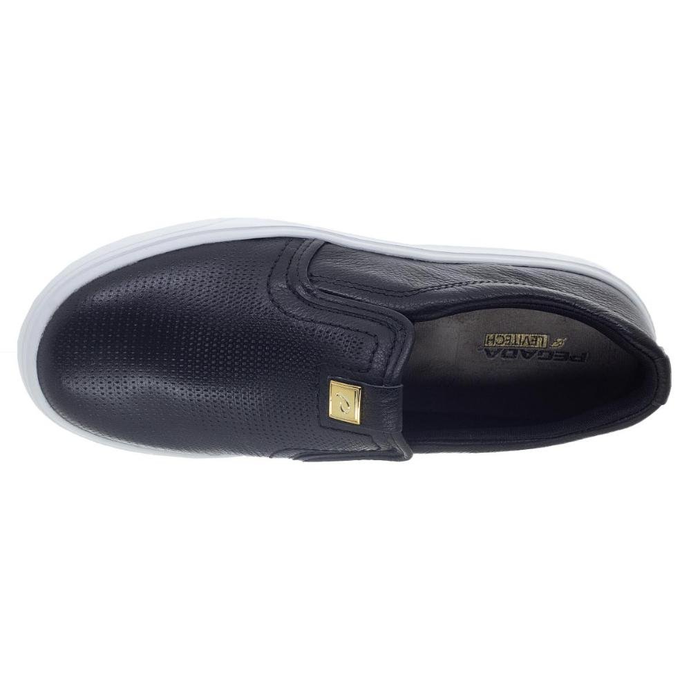 Tênis Casual Slip On Feminino Pegada 211210 Preto Preto 3