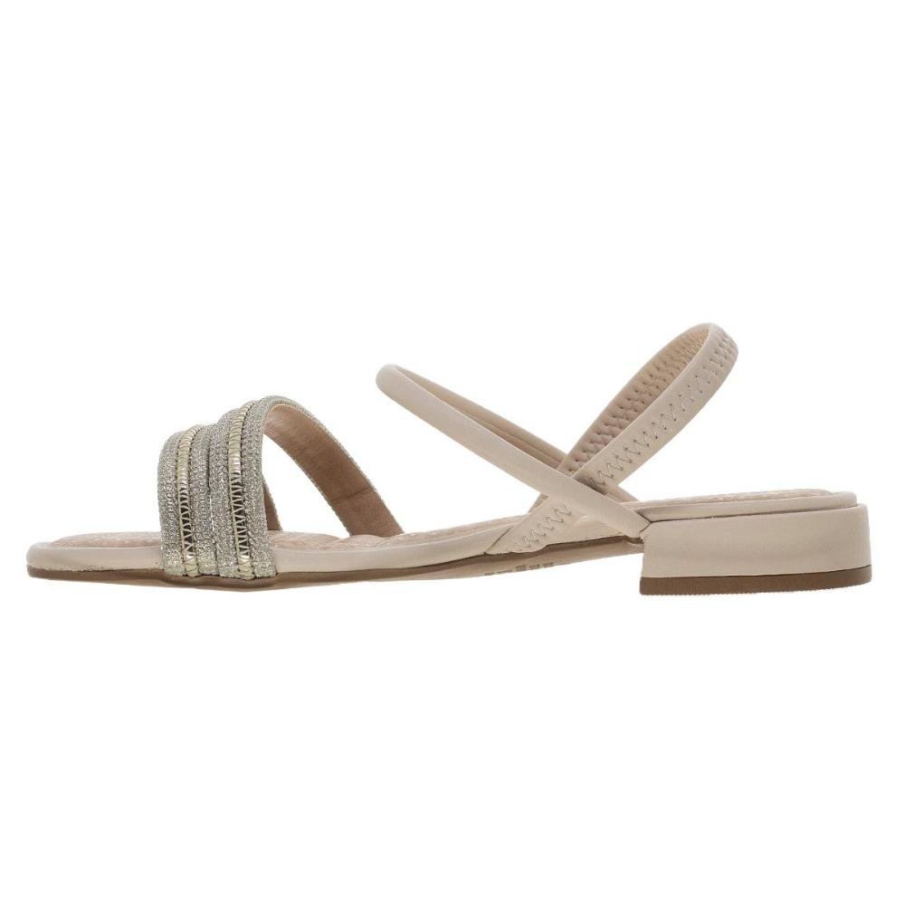Sandália Rasteira Feminina Mississipi MB943 Off White Branco 2
