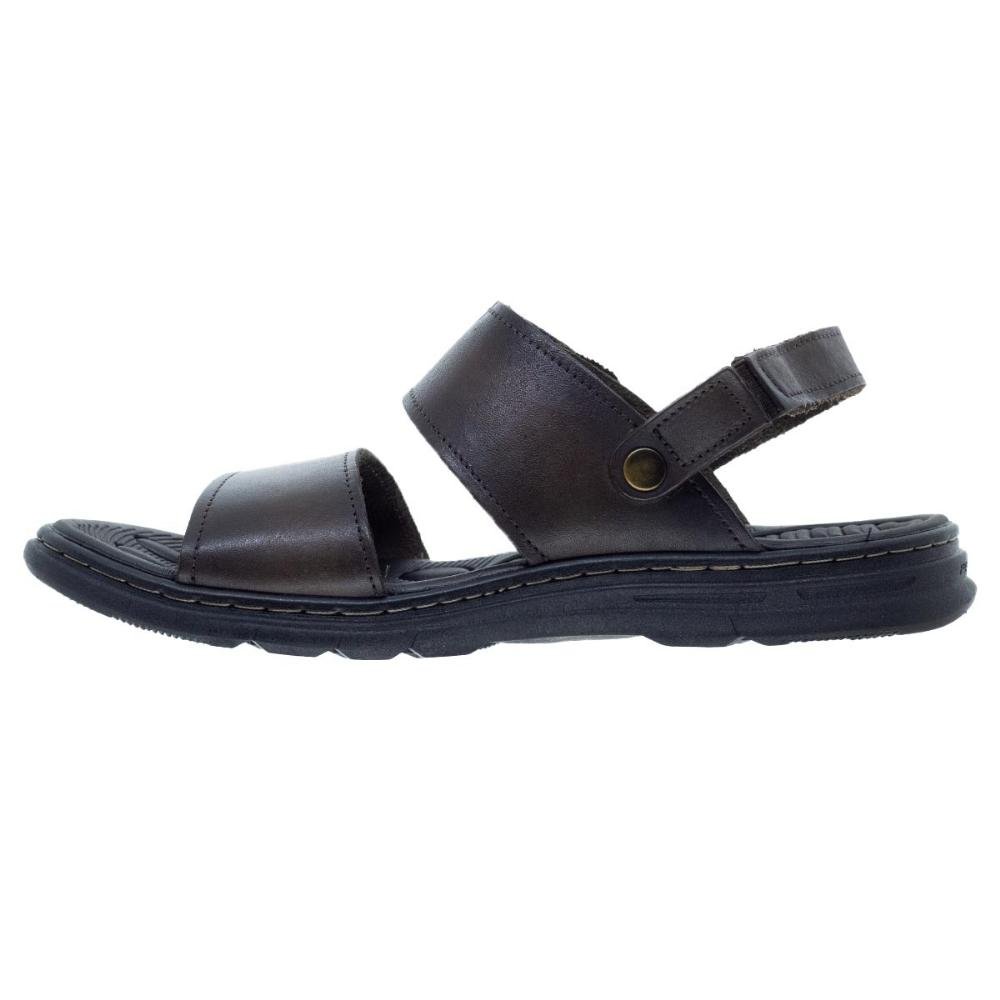 Sandália Masculina Pegada Couro 134203-02 Cravo Marrom 2