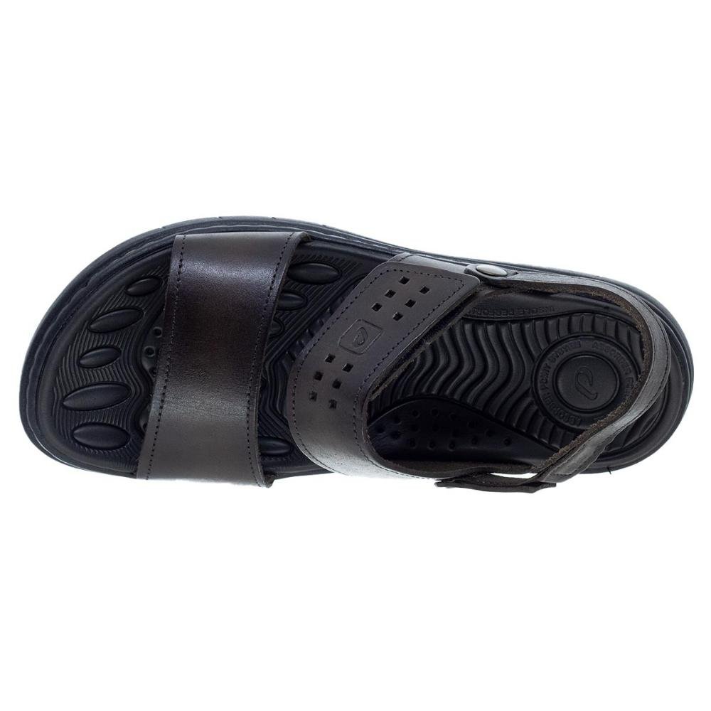 Sandália Masculina Pegada Couro 134203-02 Cravo Marrom 3