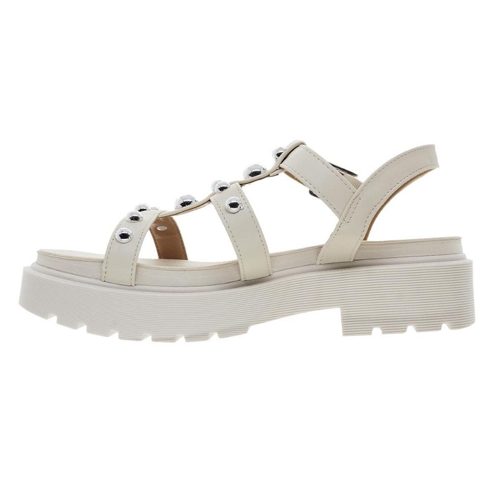 Sandália Papete Feminina Vizzano 6499.110 Off White Branco 2