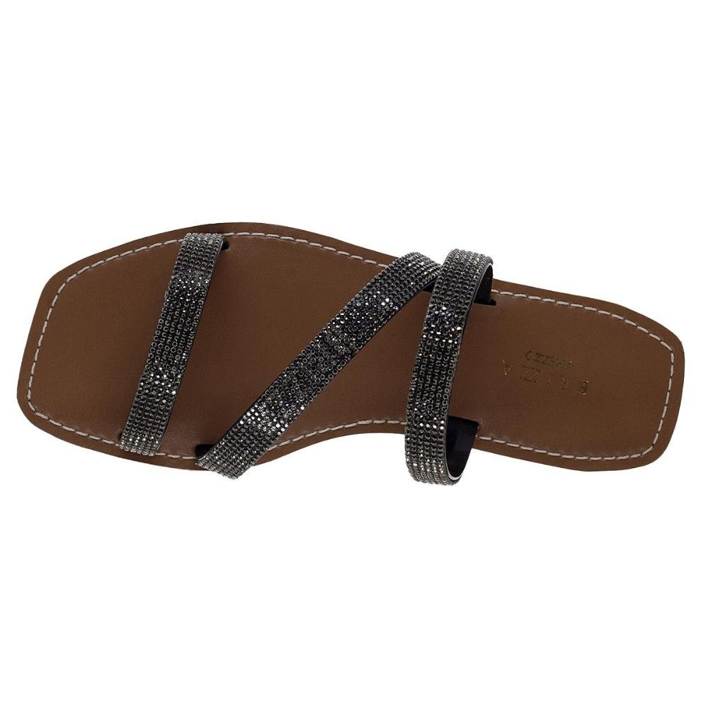 Rasteira Feminina Brizza Z190619 Preto Preto 3