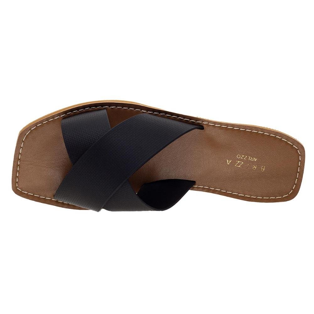 Rasteira Feminina Brizza Z190611 Preto Preto 3