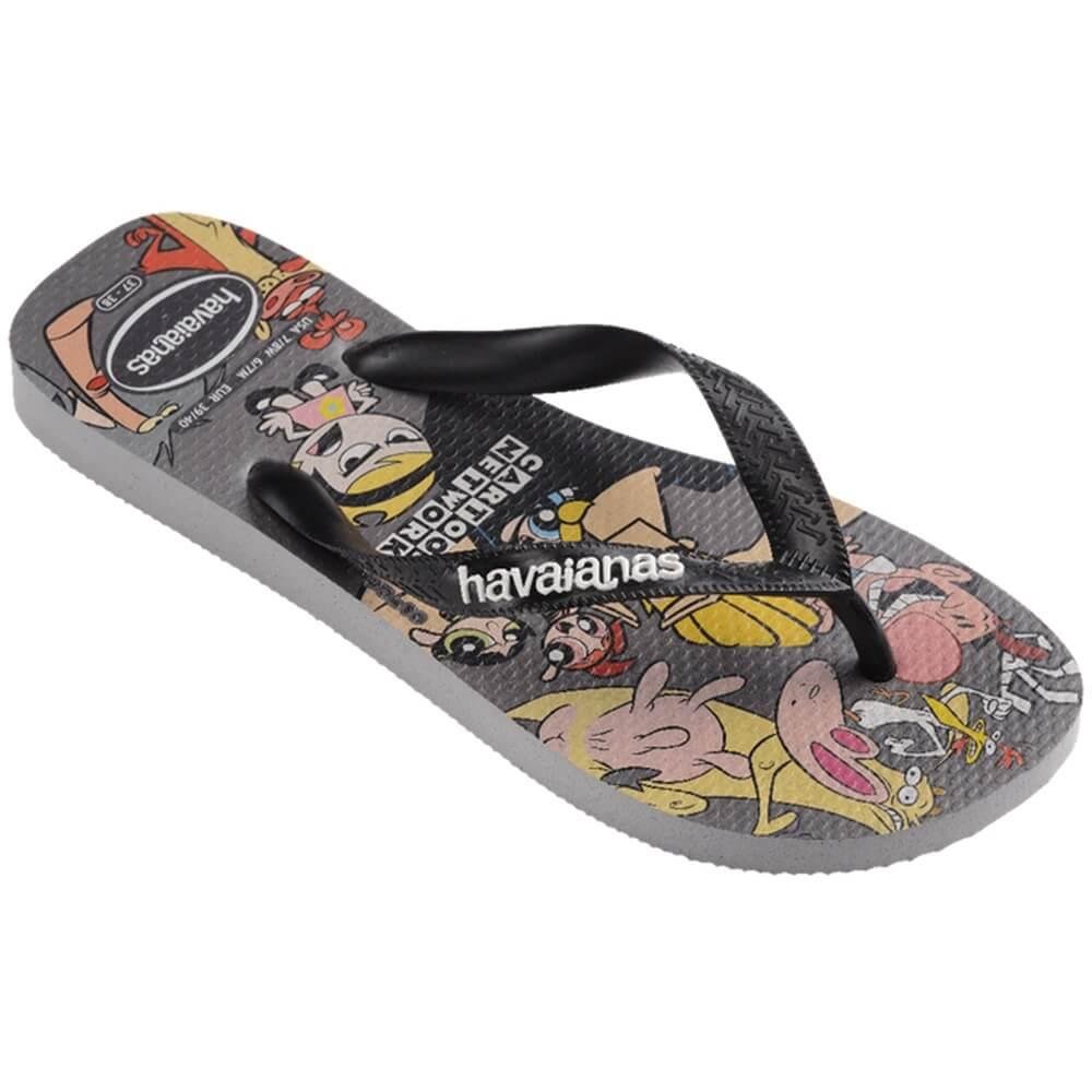 Chinelo Havaianas Unissex Top Warner Classics Preta Preto 2