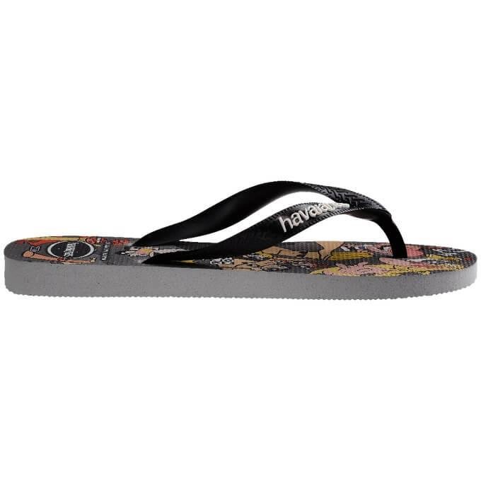 Chinelo Havaianas Unissex Top Warner Classics Preta Preto 3