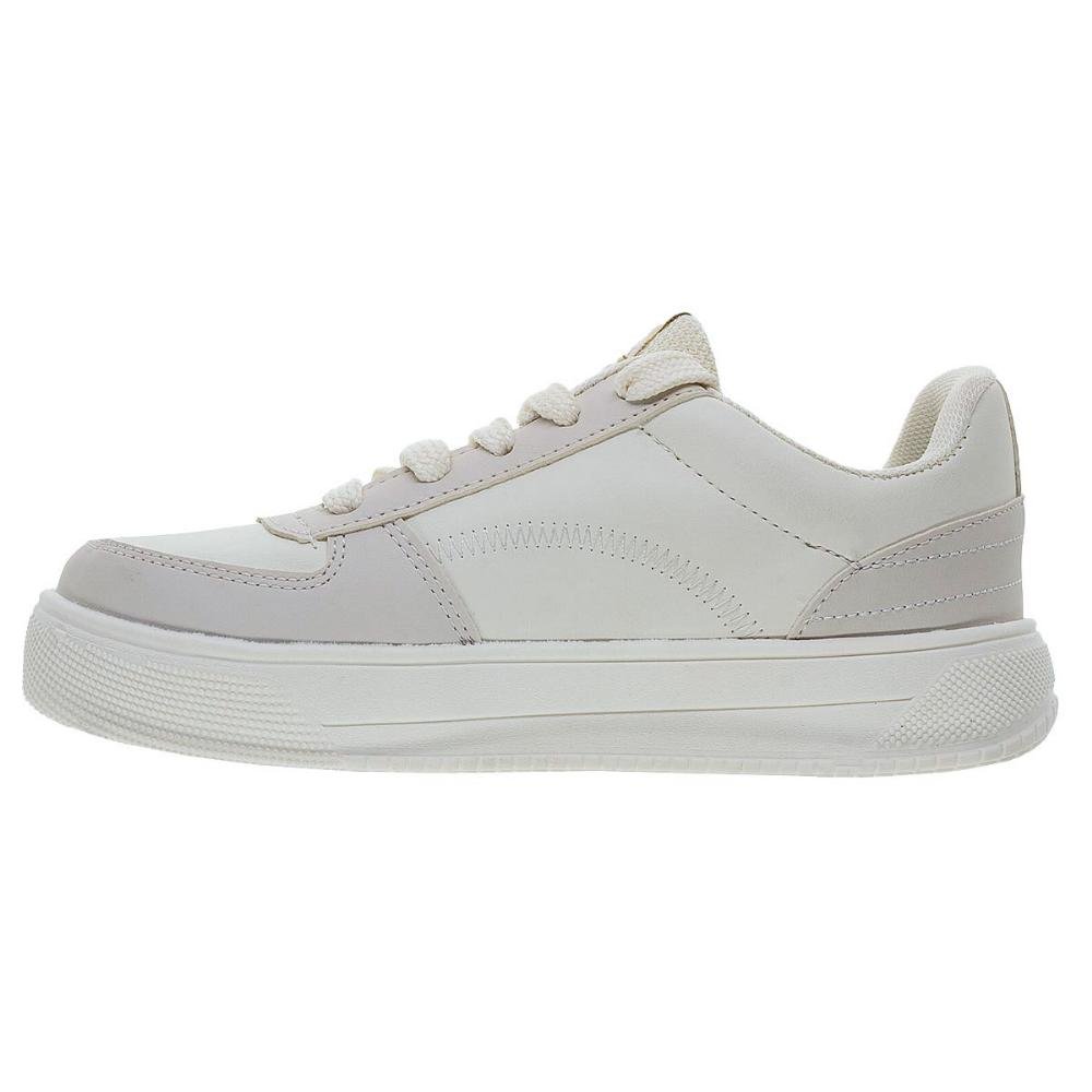 Tênis Casual Feminio Vanscy V2225 Off White Branco 2