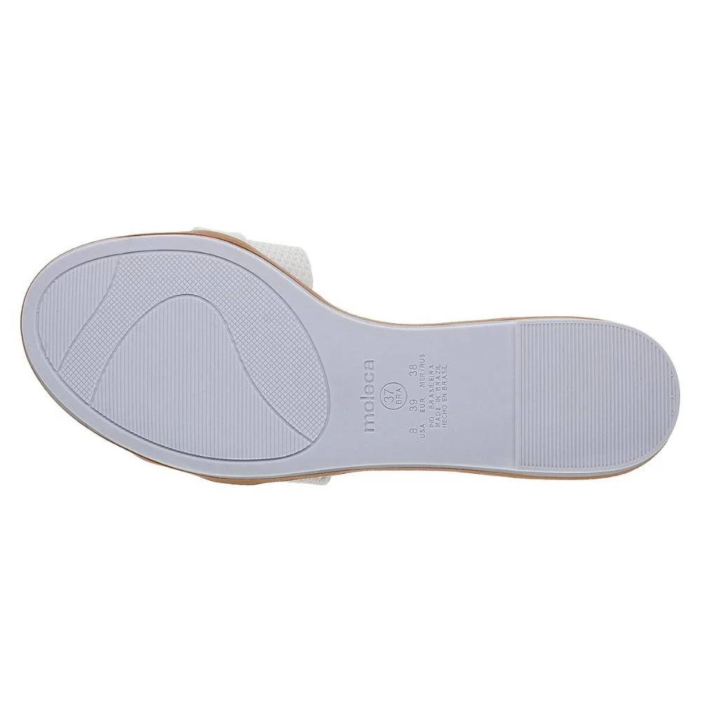 Rasteira Feminina Moleca 5297.472 Off White Branco 4