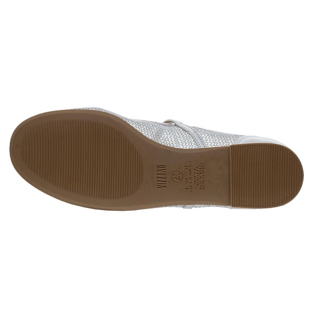 Sapatilha Feminina Mary Jane Vizzano 1443.101 Prata Prata 4