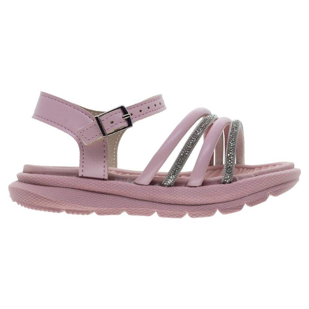 Sandália Rasteira Infantil Menina Molekinha 2734.104 Rosa