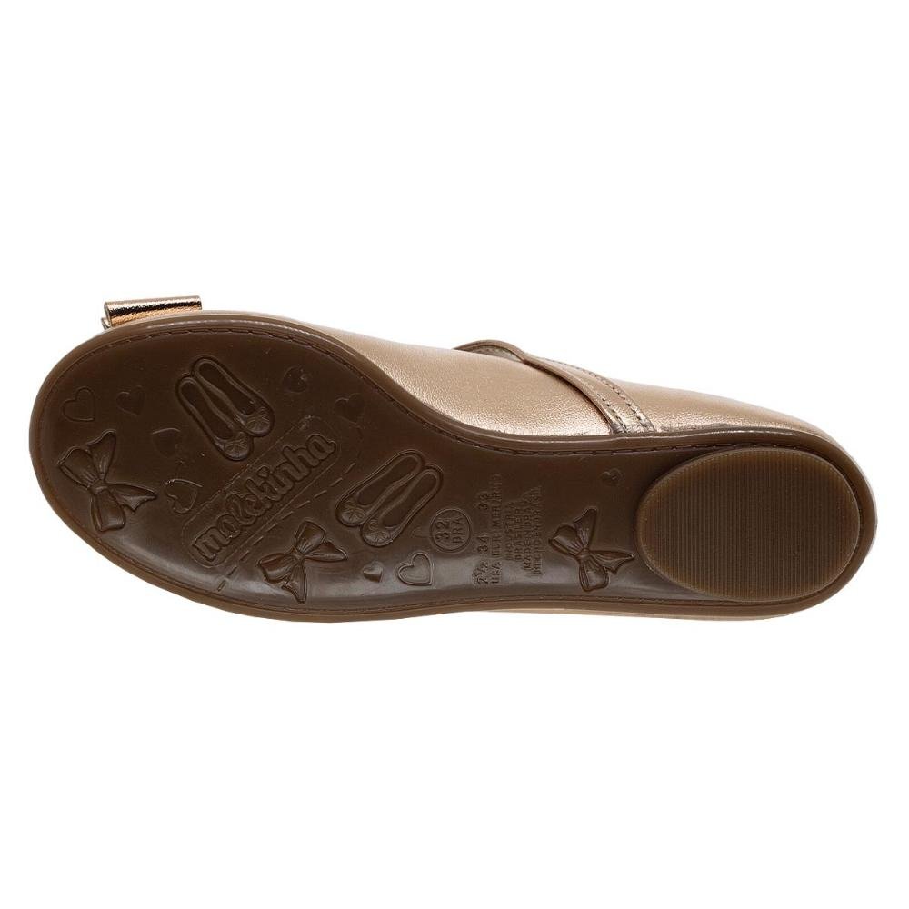 Sapatilha Metalizada Infantil Menina Molekinha 2083.1122 Dourado Dourado 4