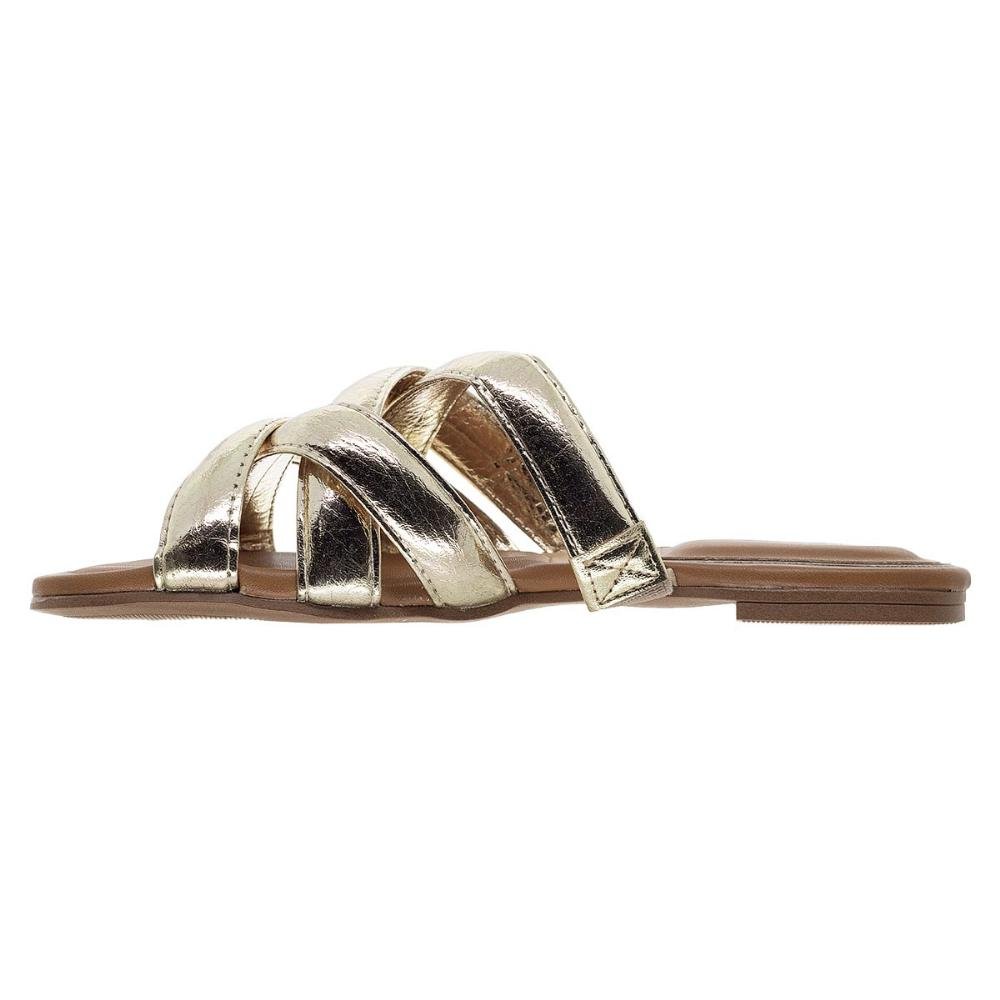 Rasteira Feminina Vizzano 6528.102 Dourada Dourado 2