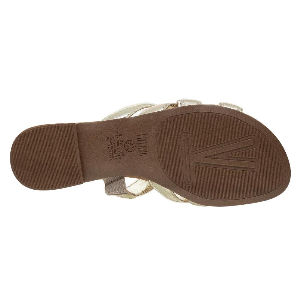 Rasteira Feminina Vizzano 6528.102 Dourada Dourado 4
