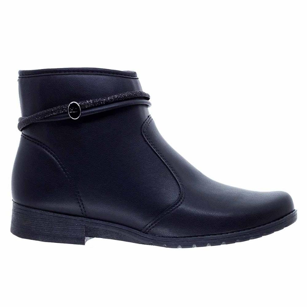 Bota Cano Curto Feminina Dakota G9554 Preto Preto 1