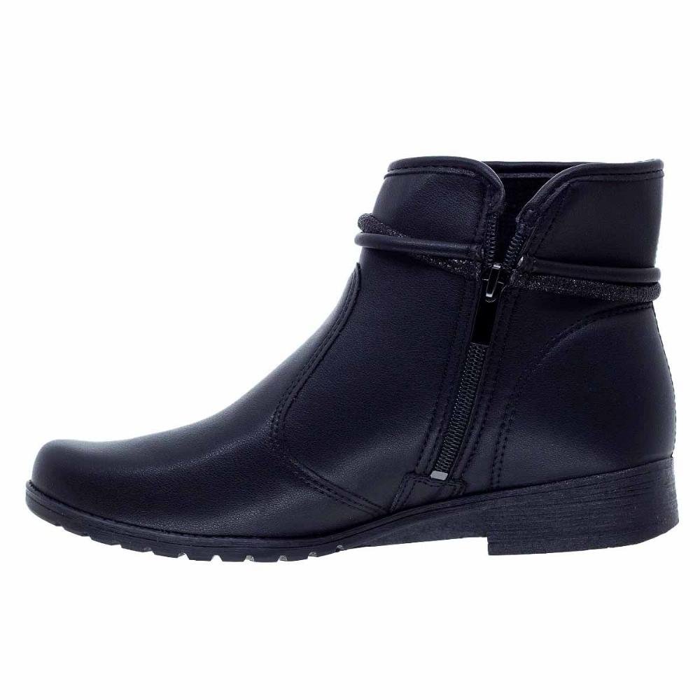Bota Cano Curto Feminina Dakota G9554 Preto Preto 2