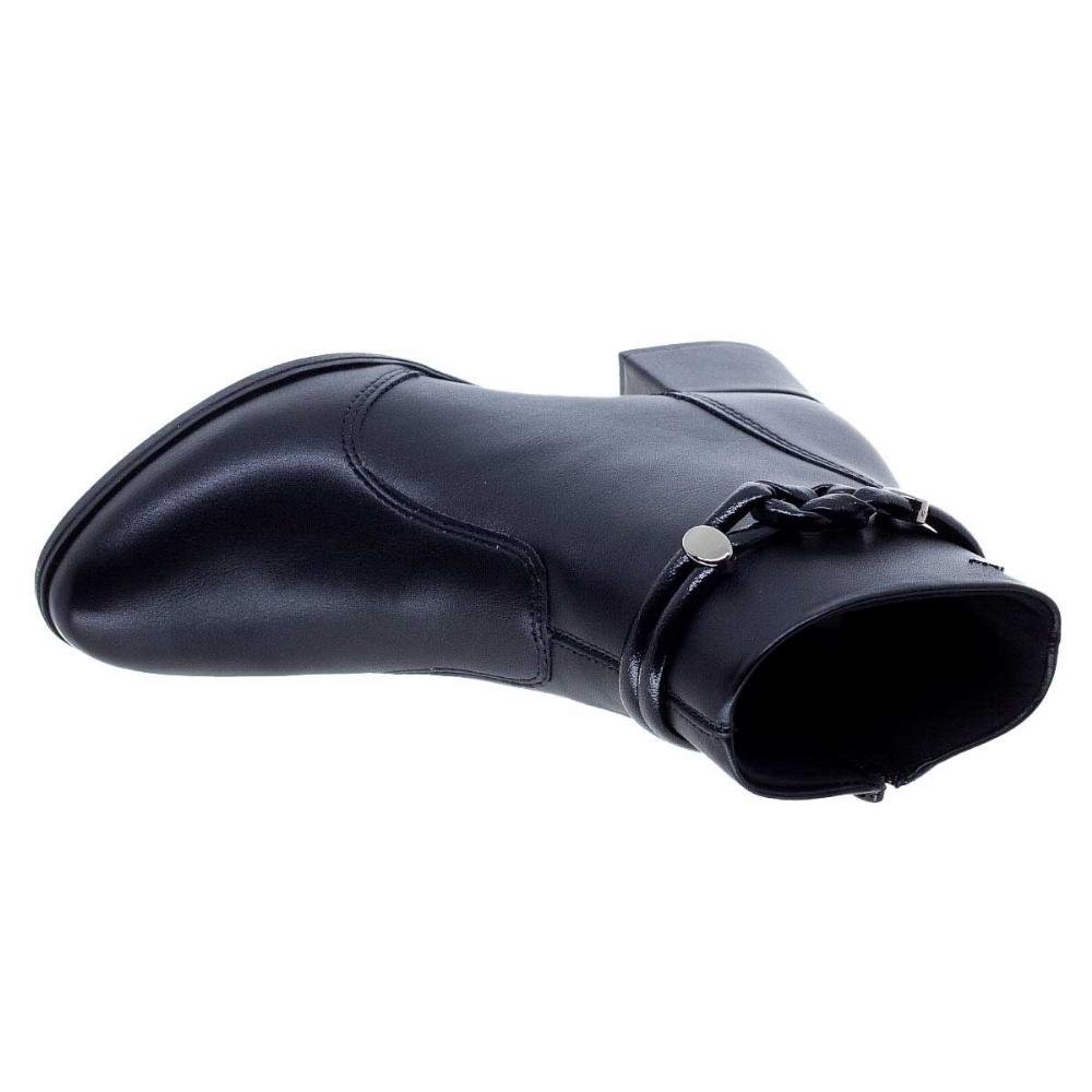 Bota Cano Curto Feminina Dakota DA311 Preto Preto 3