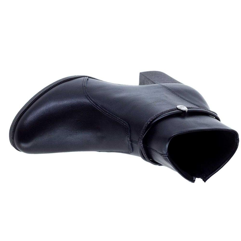 Bota Cano Curto Feminina Salto Bloco Dakota G9641 Preta Preto 3