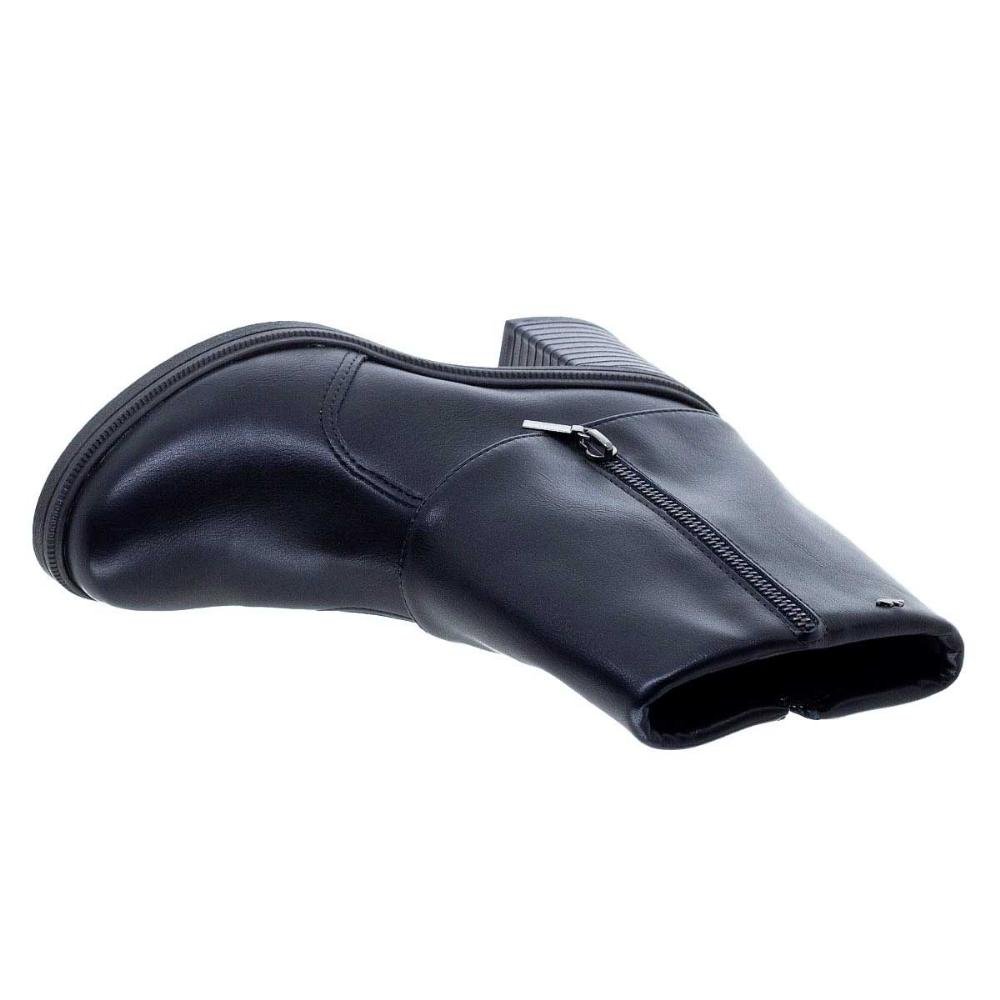 Bota Cano Curto Feminina Dakota G9882 Preto Preto 3