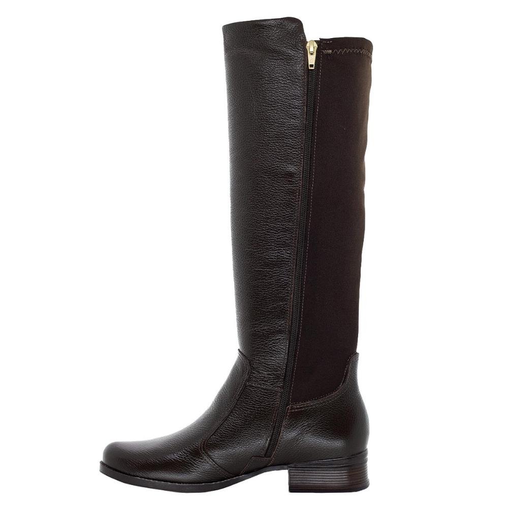 Bota Montaria Cano Longo Feminina Pegada 282063 Marrom Marrom 2