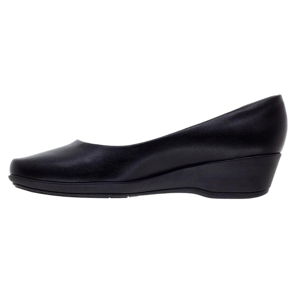 Sapato Feminino Anabela Piccadilly 143133 Preto Preto 2