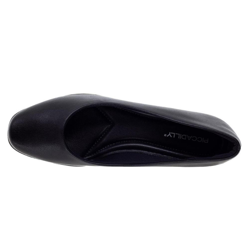 Sapato Feminino Anabela Piccadilly 143133 Preto Preto 3