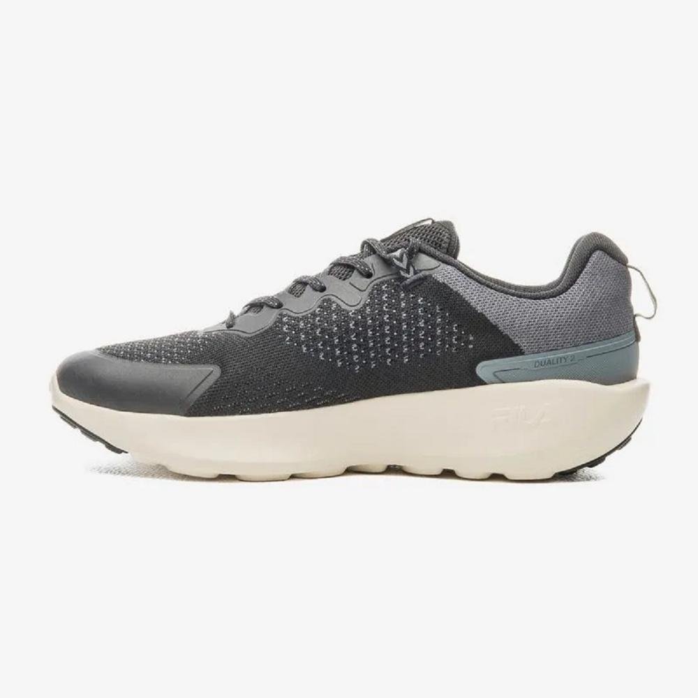 Tênis Esportivo Corrida Masculino Fila Duality 2 Preto Cinza 2