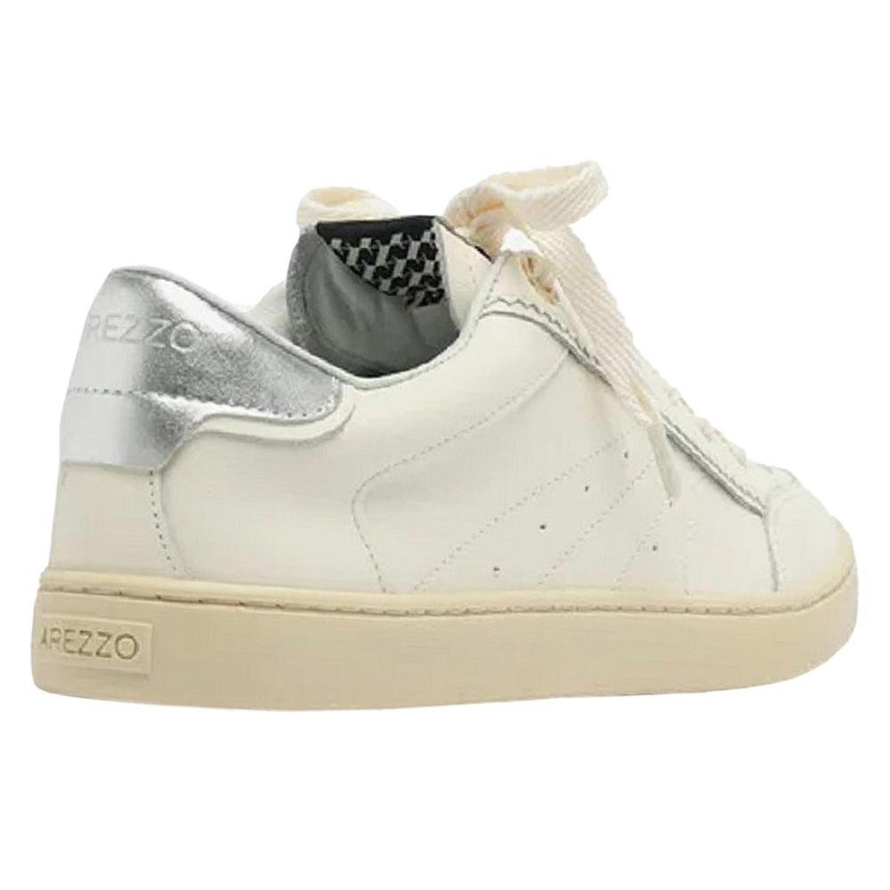 Tênis Sneaker Couro Feminino Arezzo A136690001 Creme Creme 3