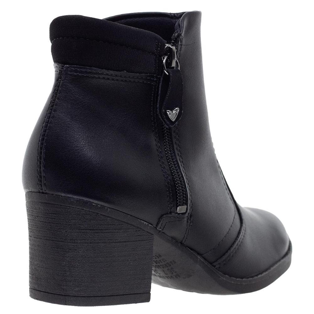 Bota Cano Curto Feminina Missisipi MA062 Preta Preto 3
